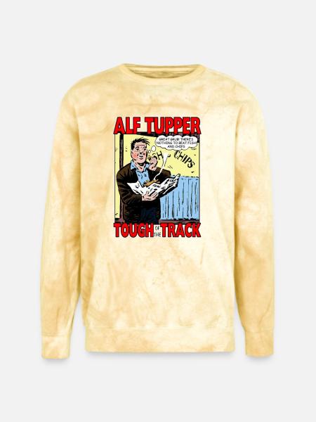 Alf Tupper Tough of the Track Comic Fish & Chips - Unisex Colorblast Crewneck Sweatshirt - citrine