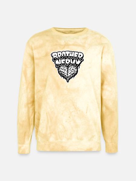 Brother Nervy Heart - Unisex Colorblast Crewneck Sweatshirt - citrine