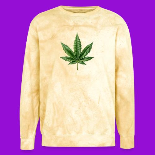 Cannabis Leaf - Unisex Colorblast Crewneck Sweatshirt