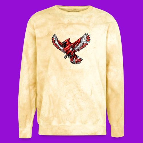 Cardinal in Flight - Unisex Colorblast Crewneck Sweatshirt