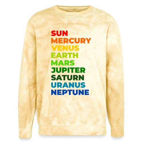 Color the solar system - Unisex Colorblast Crewneck Sweatshirt