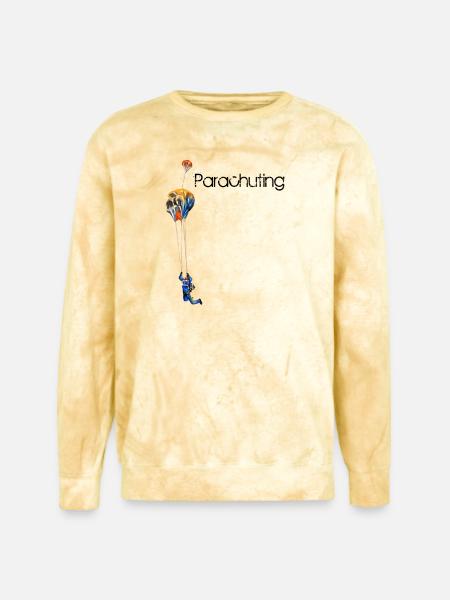 Parachuting - Unisex Colorblast Crewneck Sweatshirt - citrine