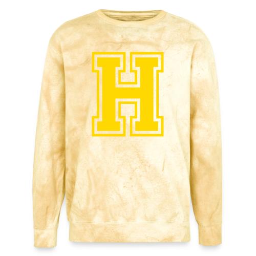 Letter H – Capital Athletic Alphabet Monogram - Unisex Colorblast Crewneck Sweatshirt