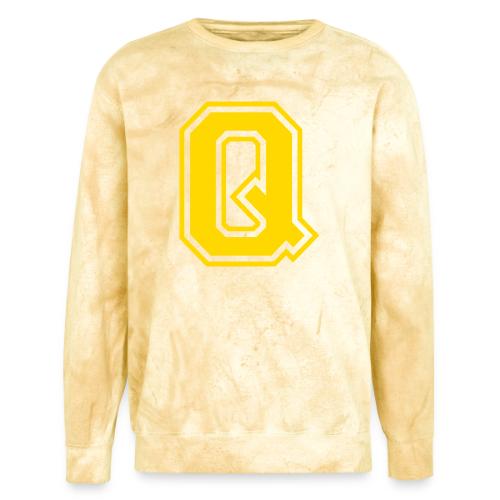 Letter Q – Capital Athletic Alphabet Monogram - Unisex Colorblast Crewneck Sweatshirt