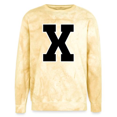 Varsity Letter X Athletic Monogram - Unisex Colorblast Crewneck Sweatshirt