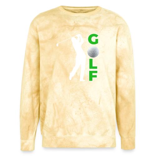 Golf: Classic Golf Motion - Unisex Colorblast Crewneck Sweatshirt