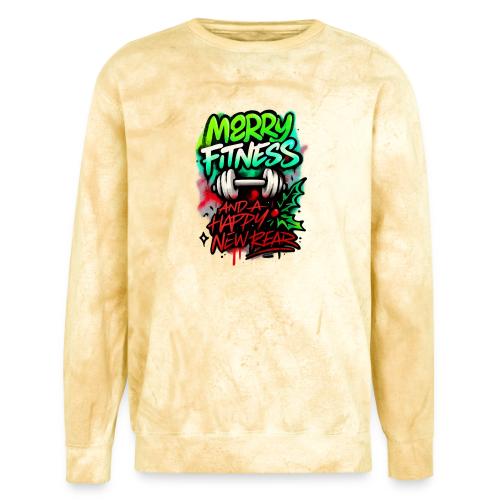 Merry Fitness Christmas Gym Humor - Unisex Colorblast Crewneck Sweatshirt