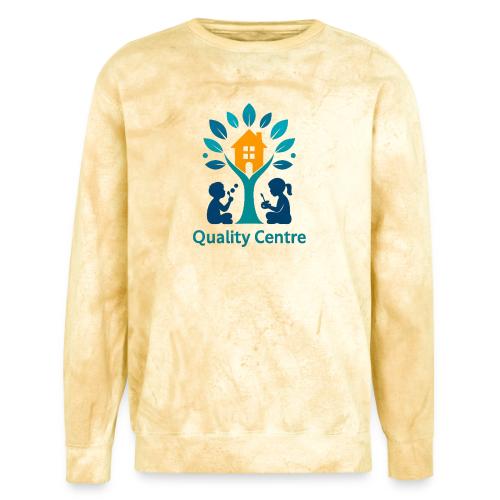Quality Learning Center on Slim Fit Rib Women's - Unisex Colorblast Crewneck Sweatshirt