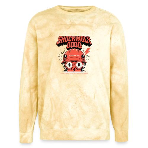 Funny Shockingly Good Electrician - Unisex Colorblast Crewneck Sweatshirt