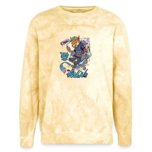 Kitsune Street Rebel - Unisex Colorblast Crewneck Sweatshirt