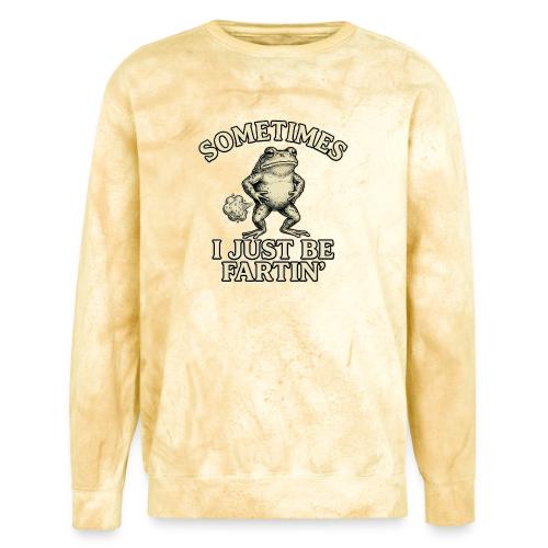 Sometimes I Just Be Fartin Funny Frog Shirt - Unisex Colorblast Crewneck Sweatshirt