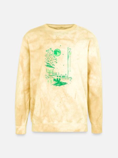 Moonlit Marina - Unisex Colorblast Crewneck Sweatshirt - citrine