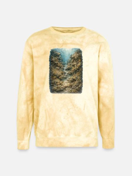 Hidden Ocean Animals - Unisex Colorblast Crewneck Sweatshirt - citrine