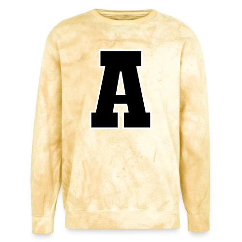 Varsity Letter A Athletic Monogram Design - Unisex Colorblast Crewneck Sweatshirt