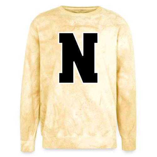 Varsity Letter N Athletic Font Graphic - Unisex Colorblast Crewneck Sweatshirt