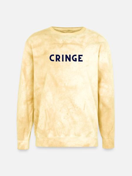 Cringe - Unisex Colorblast Crewneck Sweatshirt - citrine