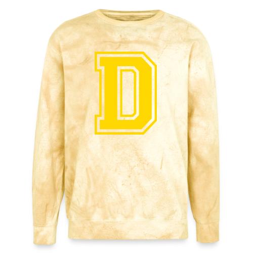 Letter D – Capital Athletic Alphabet Monogram - Unisex Colorblast Crewneck Sweatshirt