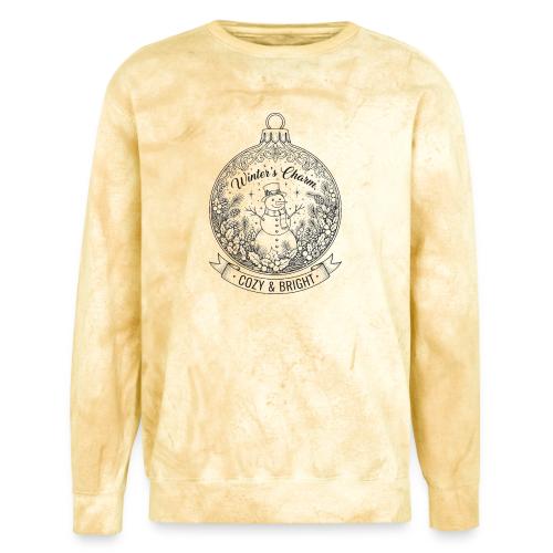 Festive Snowman T-Shirt - Unisex Colorblast Crewneck Sweatshirt