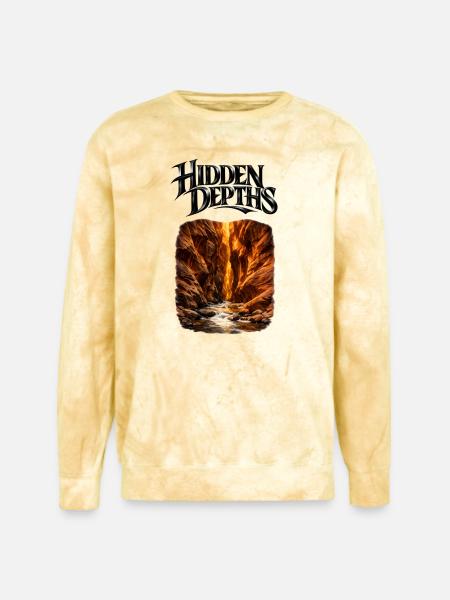 Hidden Depths Canyon Glow - Unisex Colorblast Crewneck Sweatshirt - citrine