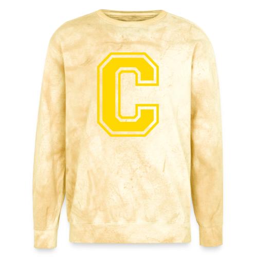 Letter C – Capital Athletic Alphabet Monogram - Unisex Colorblast Crewneck Sweatshirt