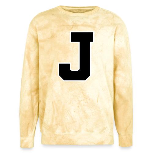 Varsity Letter J Athletic Alphabet Graphic - Unisex Colorblast Crewneck Sweatshirt