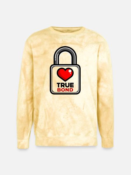a-simple-flat-vector-padlock-with-clean-rounded - Unisex Colorblast Crewneck Sweatshirt - citrine