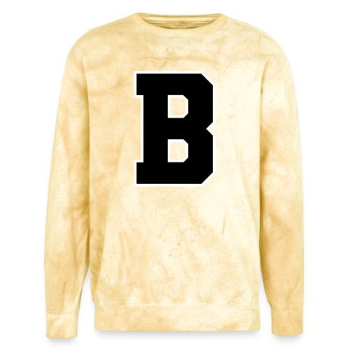 Varsity Letter B Athletic Alphabet Graphic - Unisex Colorblast Crewneck Sweatshirt
