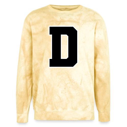Varsity Letter D Athletic Alphabet Design - Unisex Colorblast Crewneck Sweatshirt