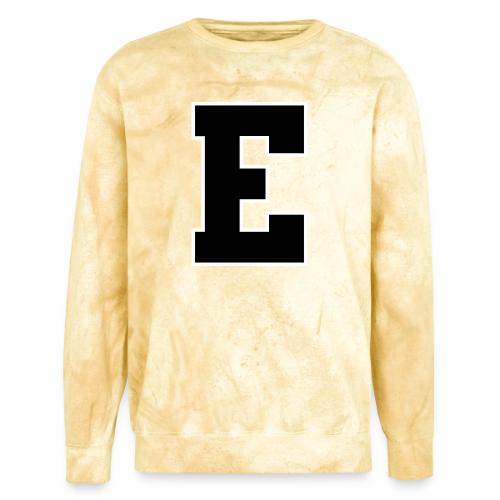 Varsity Letter E Collegiate Font Graphic - Unisex Colorblast Crewneck Sweatshirt