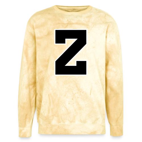 Varsity Letter Z Athletic Font Design - Unisex Colorblast Crewneck Sweatshirt