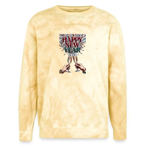 Toasting Hands T-Shirt Confetti Shower Premium - Unisex Colorblast Crewneck Sweatshirt