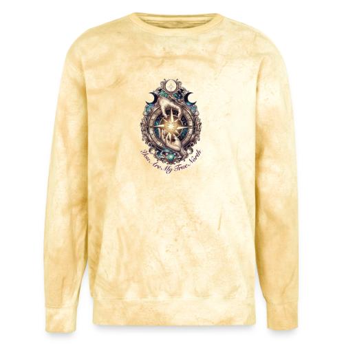 You Are My True North Celestial Compass T-Shirt - Unisex Colorblast Crewneck Sweatshirt