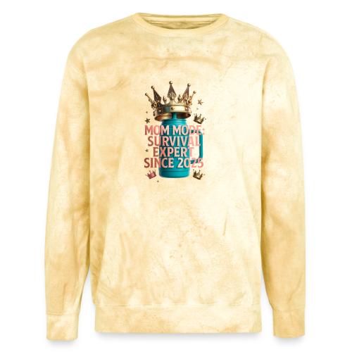 Mom Mode Survival Expert Tee - Unisex Colorblast Crewneck Sweatshirt