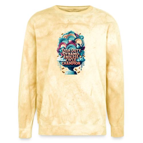 Dish Duty Dynamo T Shirt, Endless Cycle Champion - Unisex Colorblast Crewneck Sweatshirt
