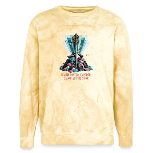 Remote Control Emperor T Shirt - Unisex Colorblast Crewneck Sweatshirt