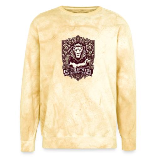 Protector of the Pride T Shirt, Sarcastic Dad Gif - Unisex Colorblast Crewneck Sweatshirt