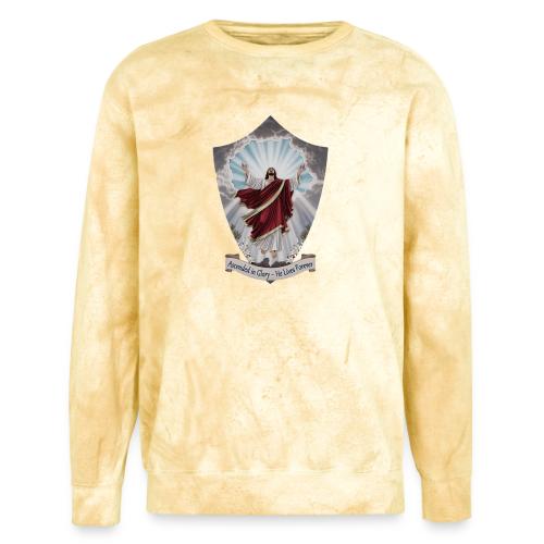Easter Ascended in Glory T Shirt,Resurrection Gift - Unisex Colorblast Crewneck Sweatshirt