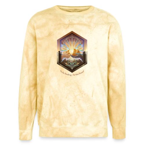 Easter In the Breaking He Was Known T Shirt, Gift - Unisex Colorblast Crewneck Sweatshirt