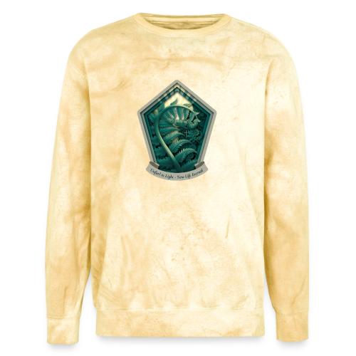 Easter Unfurl in Light Fern T Shirt, Spring Gift - Unisex Colorblast Crewneck Sweatshirt