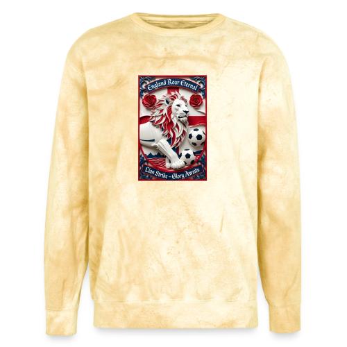 England Lion Soccer T Shirt, Football Pride Gift - Unisex Colorblast Crewneck Sweatshirt