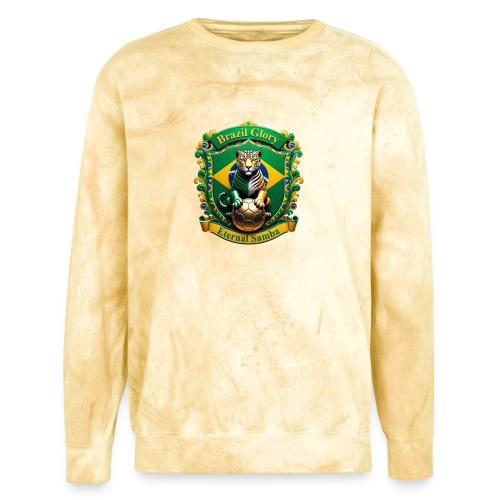 Brazil Jaguar Glory Tee, Brazilian Pride Gift - Unisex Colorblast Crewneck Sweatshirt