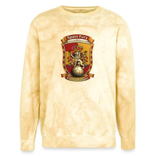 Spain Lion Fury T-Shirt, Spanish Crest Gift - Unisex Colorblast Crewneck Sweatshirt