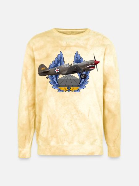 P-40 - Unisex Colorblast Crewneck Sweatshirt - citrine