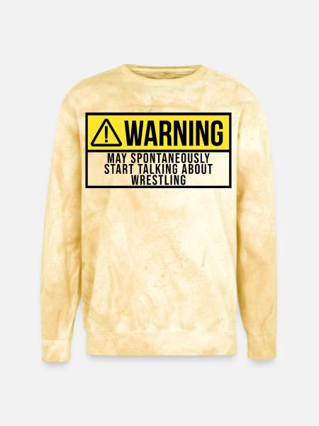 Wrestling Wrestling - Unisex Colorblast Crewneck Sweatshirt - citrine