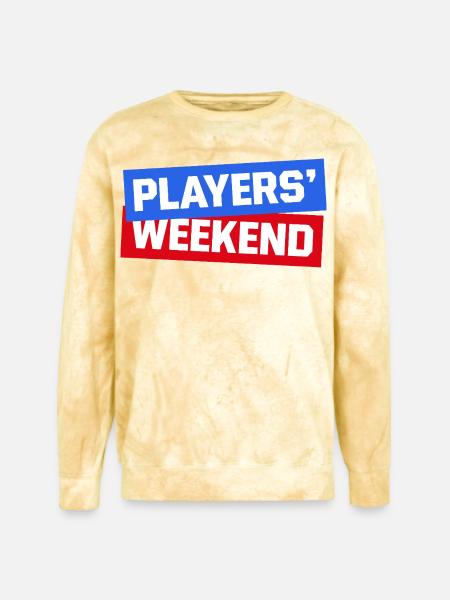 Players Weekend - Unisex Colorblast Crewneck Sweatshirt - citrine