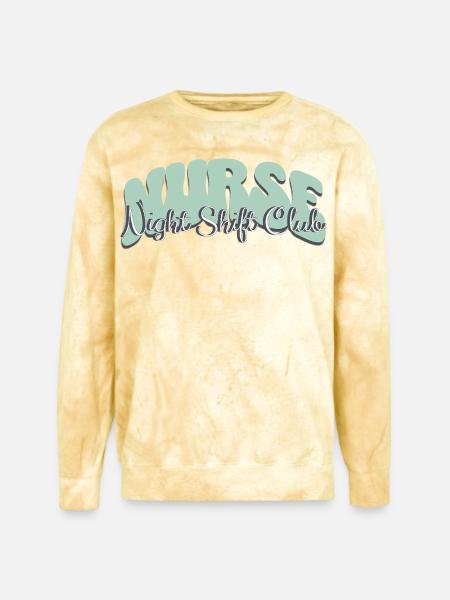 Nurse Night Shift Club - Unisex Colorblast Crewneck Sweatshirt - citrine