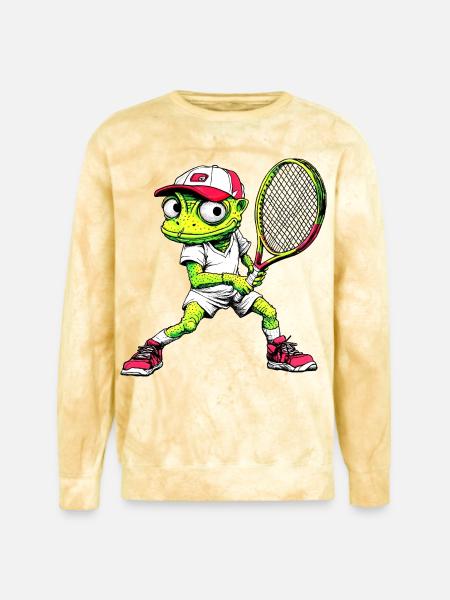 Tennis Chameleons - Unisex Colorblast Crewneck Sweatshirt - citrine
