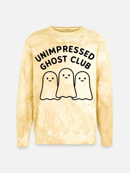 Unimpressed Ghost Club - Unisex Colorblast Crewneck Sweatshirt - citrine