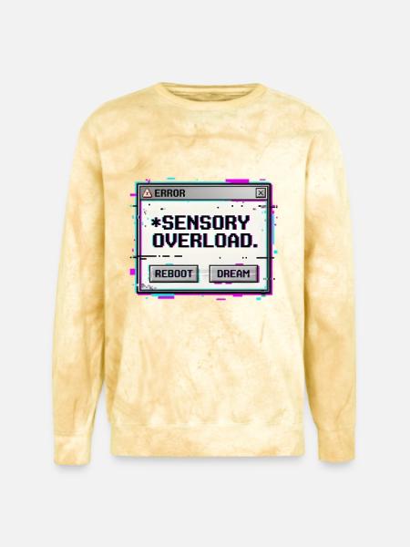 Sensory Overload - Unisex Colorblast Crewneck Sweatshirt - citrine
