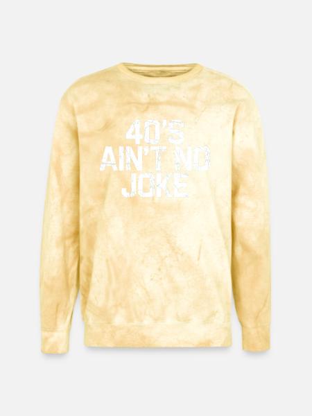 40s Ain't No Joke - Unisex Colorblast Crewneck Sweatshirt - citrine